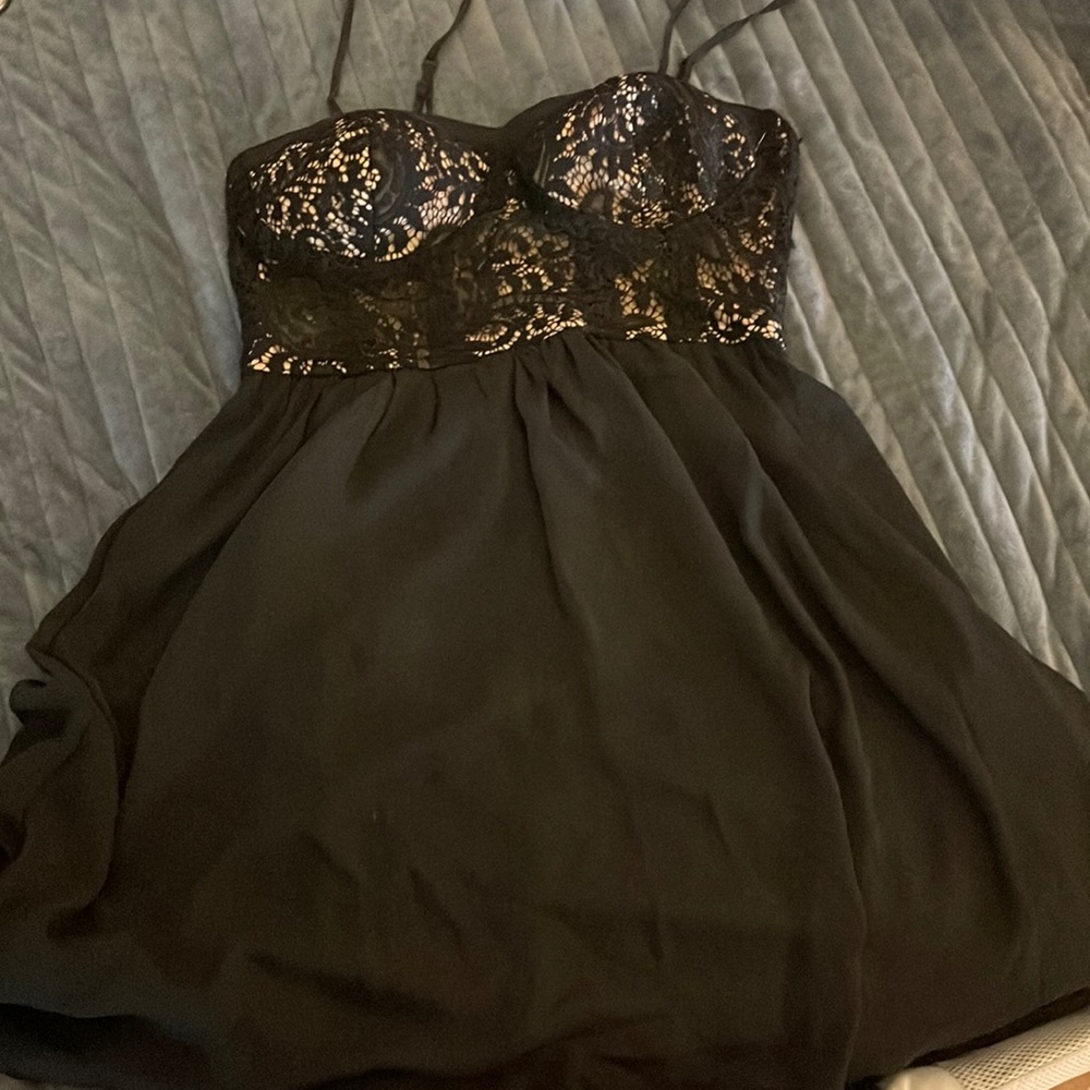 Black lace dress
